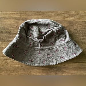 Urban Outfitters NWT Butterfly Suede Bucket Hat